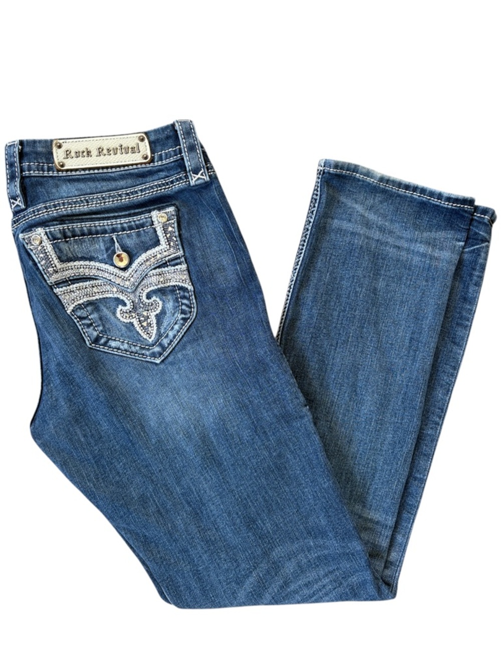 EUC Rock Revival Luz Easy Straight Jeans Size 30